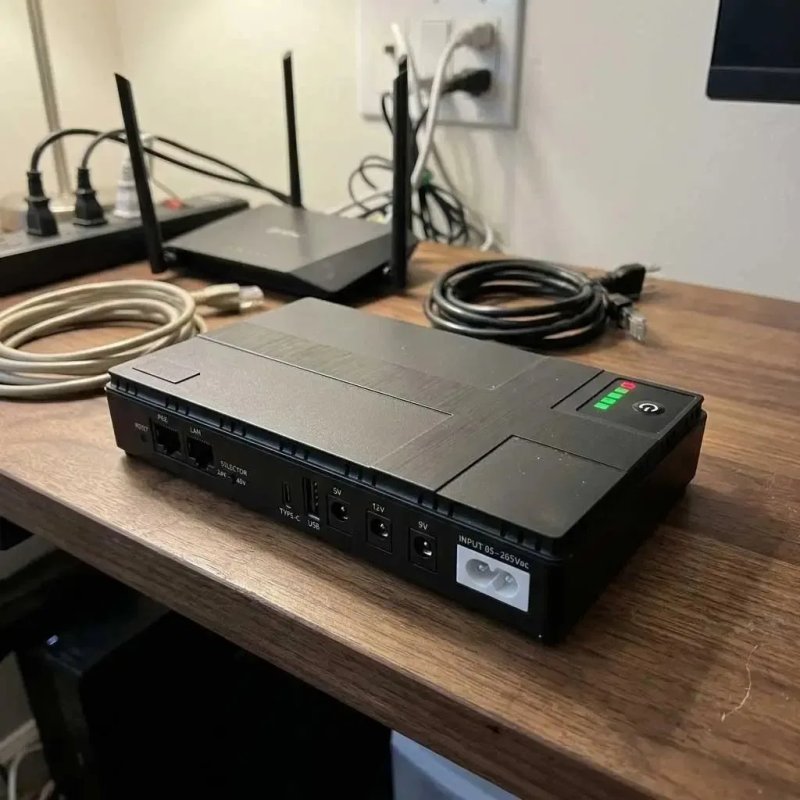 Джерело Безперебійного Живлення ДБЖ/UPS DC Ібп для роутера 5V, 9V і 12V Безперебійне живлення для роутера 20800 мА·год 45 Вт — фото 4