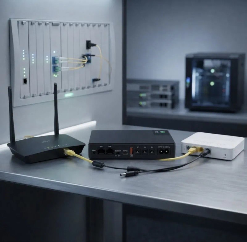 ‼️Джерело Безперебійного Живленя ДБЖ 10400 , 20.000 мАг для роутера ONU GPON WiFi 5V 9V 12V PoE Безперебійник для інтернету‼️ — фото 2