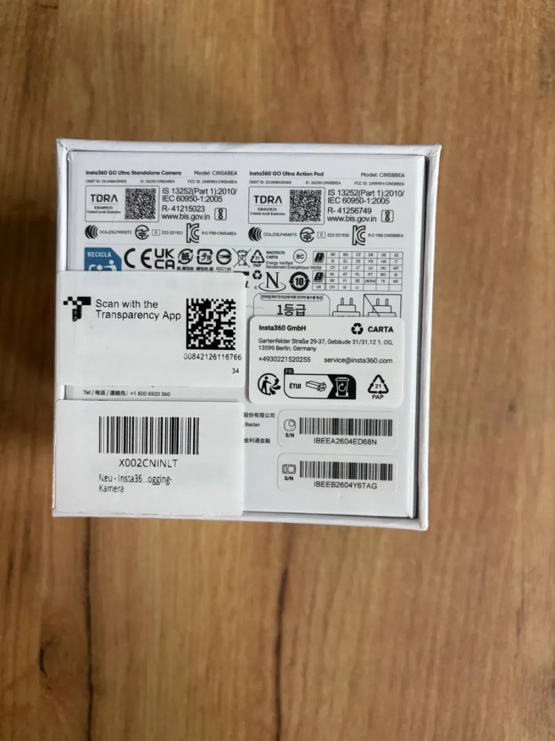 Екшн-камера Insta360 GO Ultra Standard Bundle White (CINSABEA_GOULTRA01) — фото 2