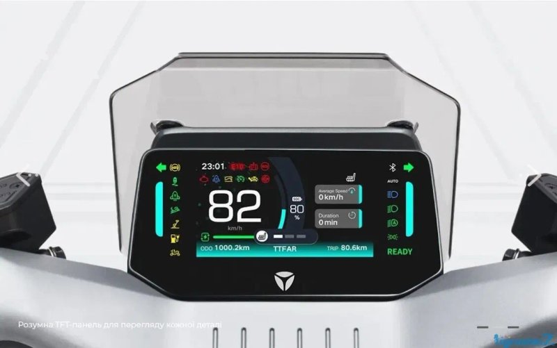 Електричний мопед Yadea GS80, двигун 2999W, акум. літій-залізо-фосфатний 72V/50Ah, колеса 12` — фото 8