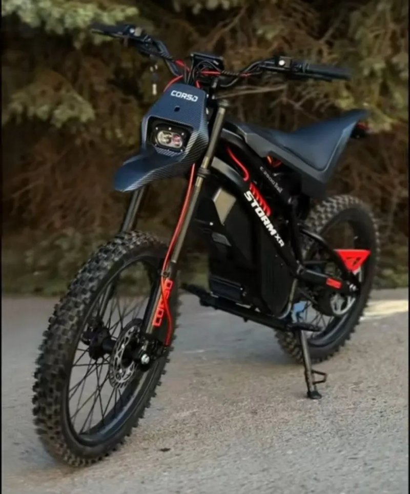Електромотоцикл Новий Corso Storm XR 2500W Гарантія 3 роки Електробайк Електричний діртбайк Доставка — фото 6