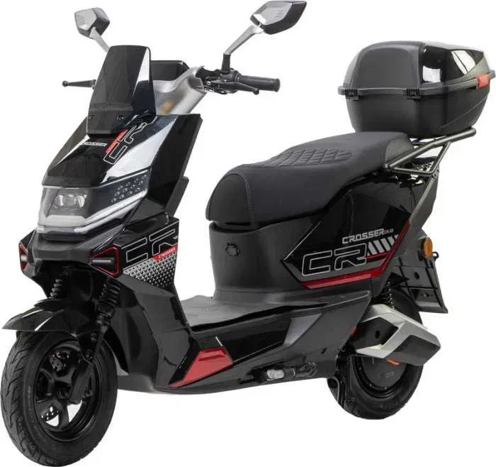 Електроскутер Crosser CR-20 2500W 72V 24Ah Графенові акб 2025 - Чорний — фото 3