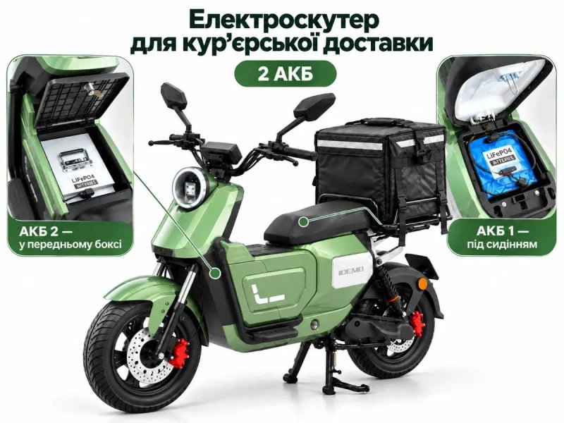 Електроскутер IDemo Trakker PRO DUAL BATTERY — фото 6