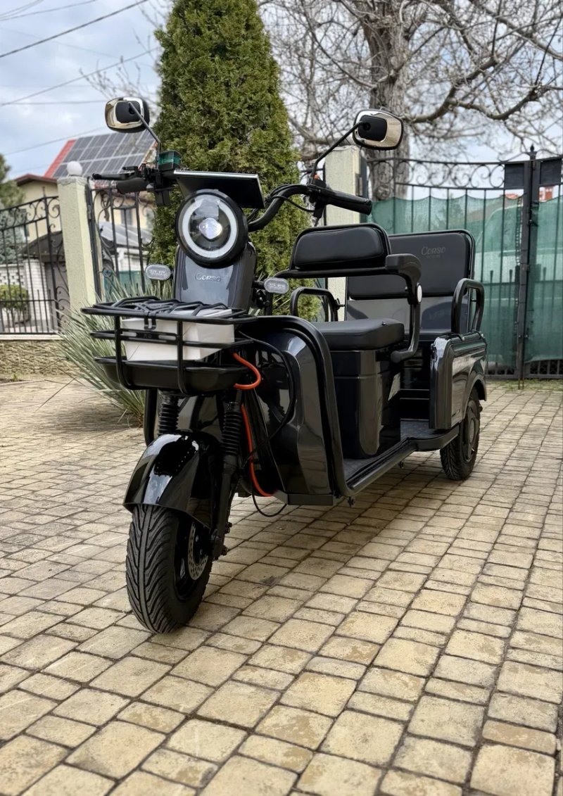 Електроскутер муравей Corso SIG L Pro, 80км запас ходу, електротрицикл — фото 2