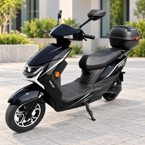 Електроскутер Oscar Mirage GT-15 1500W 72V 25Ah графен чорний двомісний