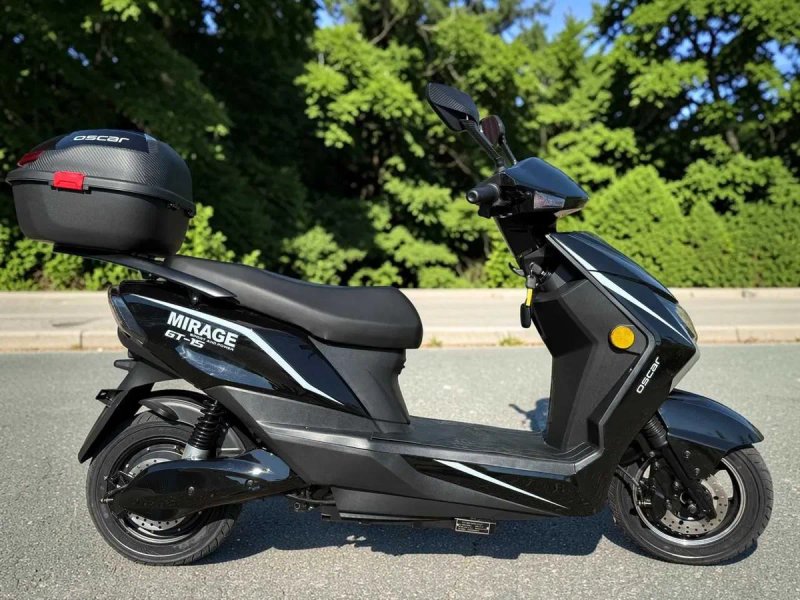 Електроскутер Oscar Mirage GT-15 1500W 72V 25Ah графен чорний двомісний — фото 6