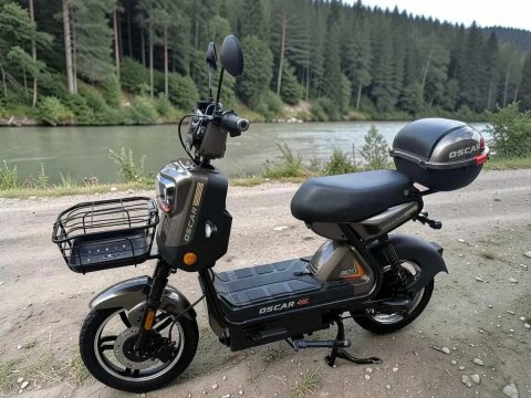 Електроскутер Oscar Rich 1000W 60V 25Ah графіт двомісний електробайк