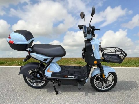 Електроскутер Oscar Rich 1000W 60V 25Ah сірий двомісний електробайк