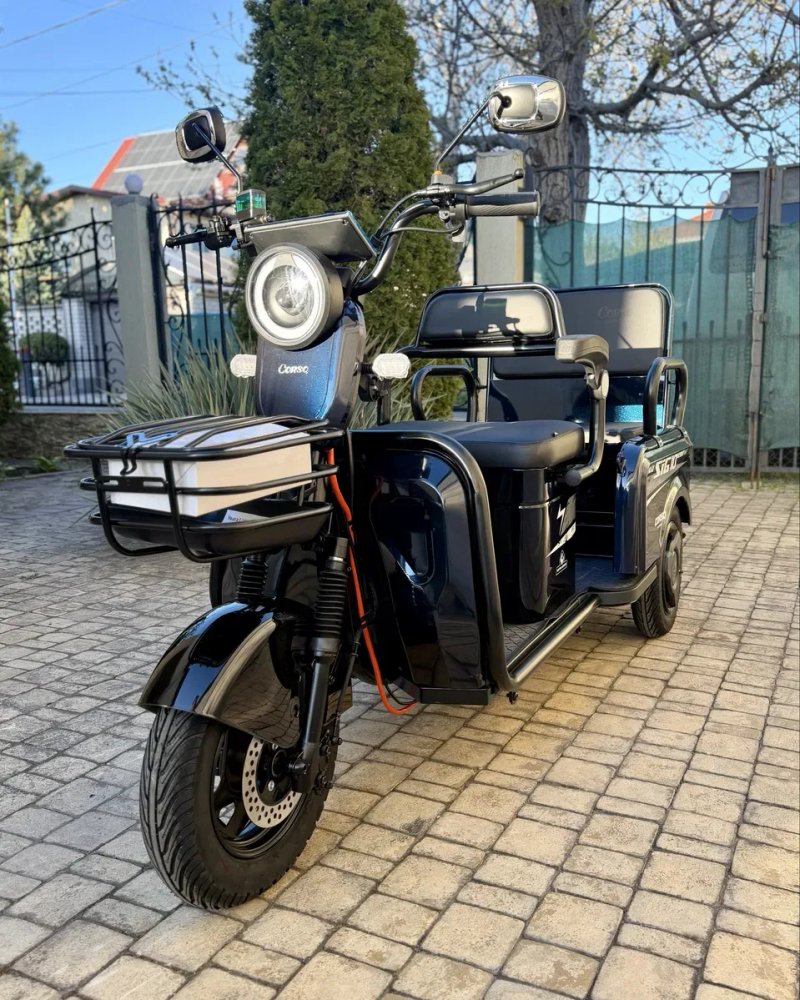 Електроскутер трицикл Corso SIG L, літієва батарея, електротрицикл — фото 2