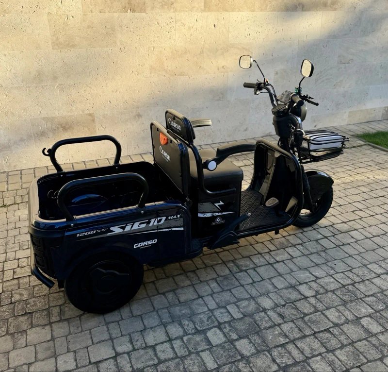 Електроскутер трицикл Corso SIG L, літієва батарея, електротрицикл — фото 8
