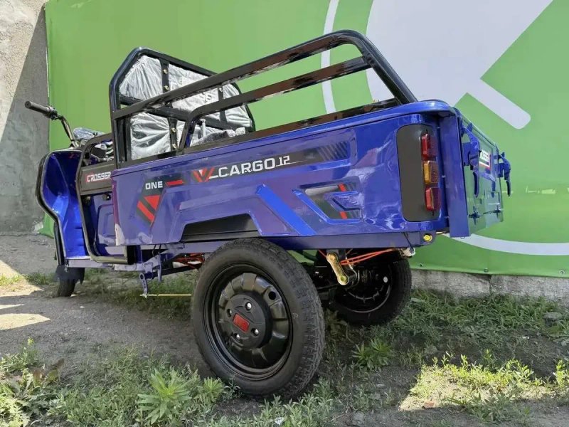 Електротрицикл Crosser CARGO 12 1500W 60V/32Ah - Синій — фото 5