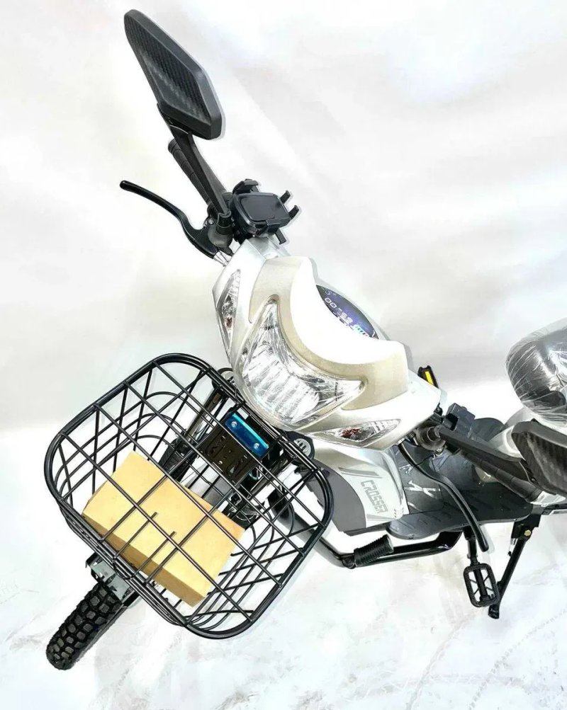 Електровелосипед Crosser E-Delta 800W 60V/15Ah 17 колеса - Сірий — фото 3