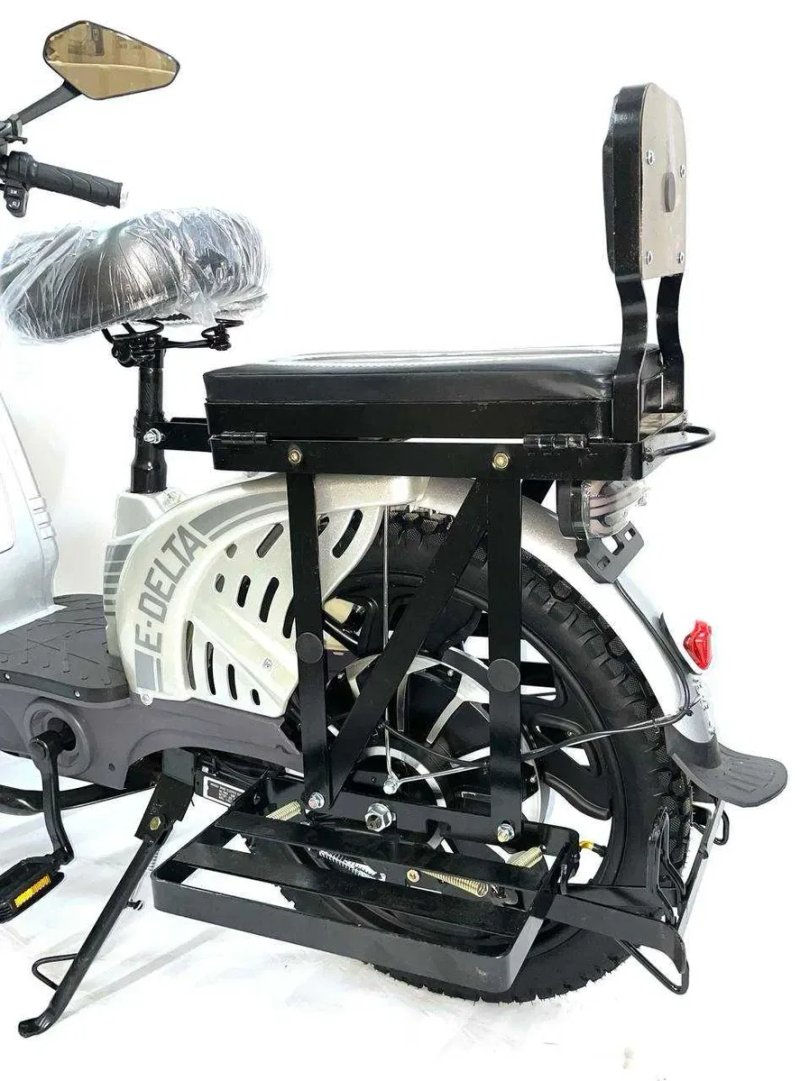 Електровелосипед Crosser E-Delta 800W 60V/15Ah 17 колеса - Сірий — фото 5