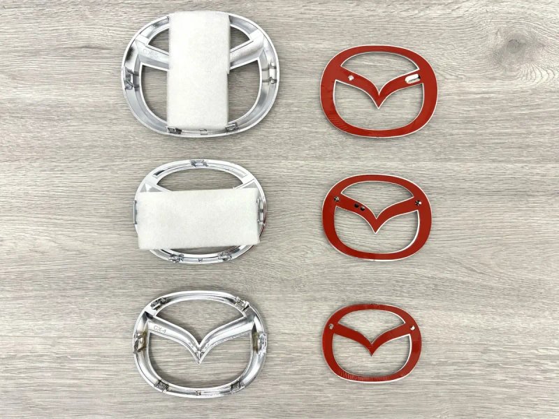 Емблема MAZDA МАЗДА значок на решітку багажник руль 3 6 CX-5 CX-7 CX — фото 4