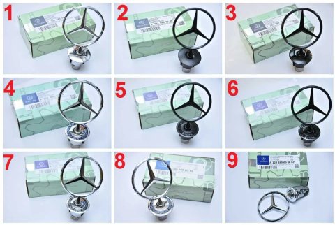 Эмблема прицел на капот Mercedes w124/w210/w202/w203/w204/w221/w211