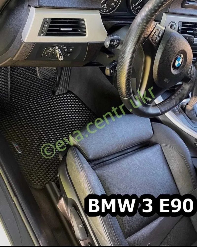 EVA ЄВА Килимки в авто та багажник BMW 3 5 X3 X5 E46 E39 E70 F30 G20 +2 ЛОГО — фото 5