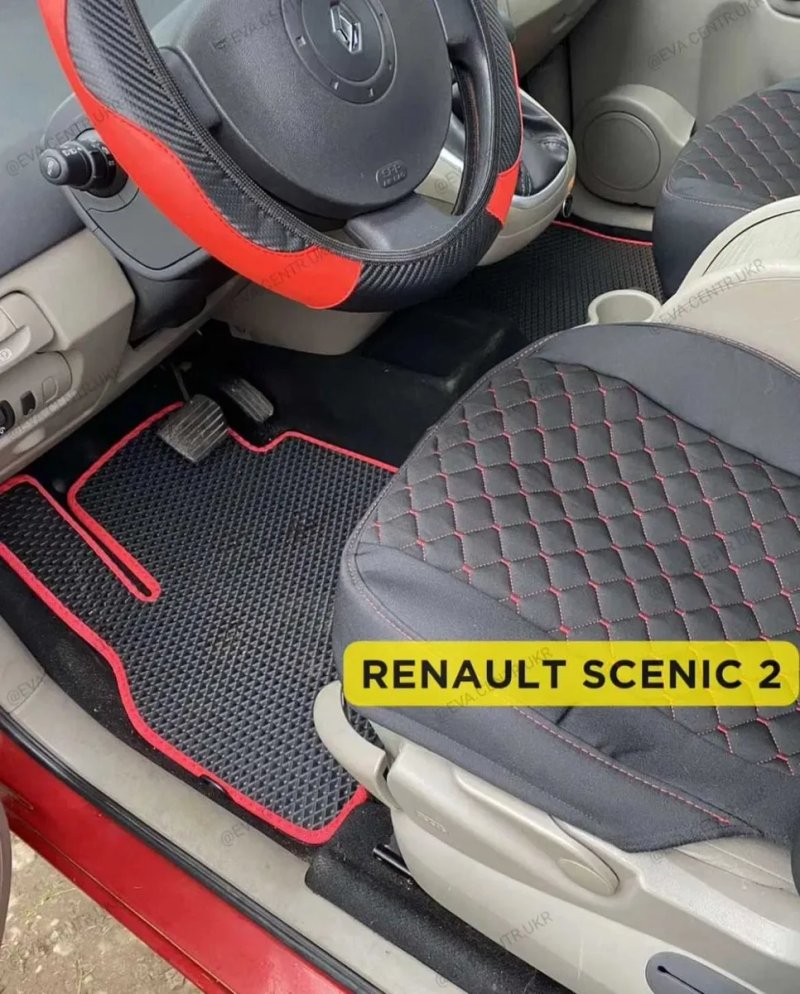 EVA ЄВА Килимки в авто та багажник Renault Megane Kadjar Duster Kangoo | +2 ЛОГО — фото 6