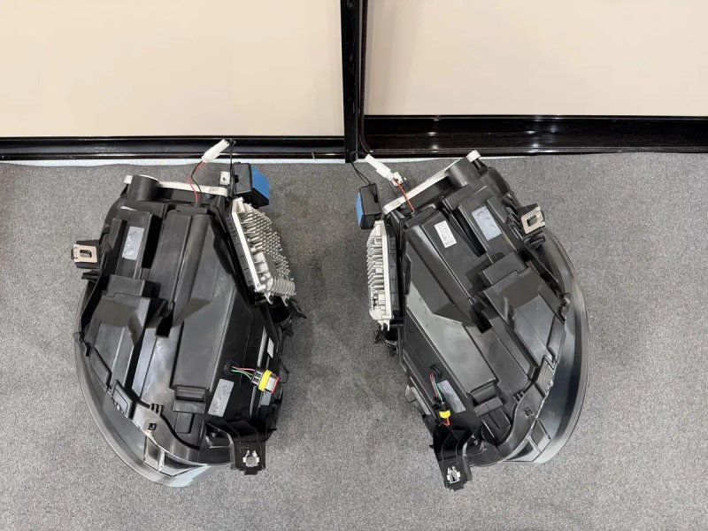 Фари Mini Cooper F55, F56, F57 Full LED, чорна версія для заміни галогену — фото 5