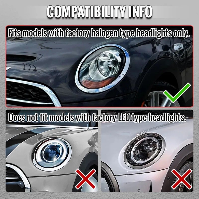 Фари Mini Cooper F55, F56, F57 Full LED, чорна версія для заміни галогену — фото 7