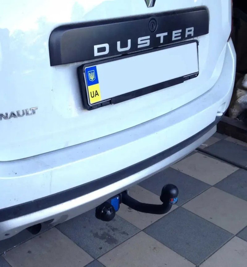 ФАРКОП на Renault Duster (Рено Дастер). Причіпне з електропакетом. Заводська якість! — фото 2