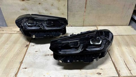Фары Фара Фари BMW X3 LCI X4 Shadow G01 G02 F97 F98 Full LED чорні
