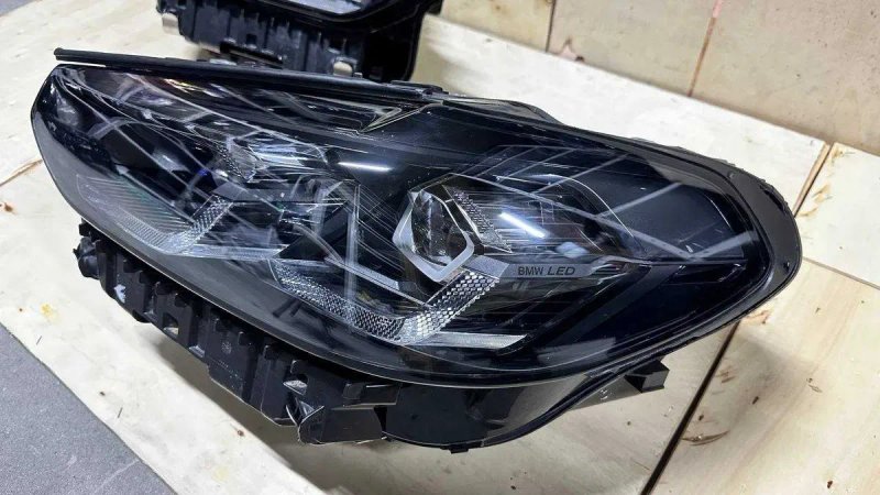Фары Фара Фари BMW X3 LCI X4 Shadow G01 G02 F97 F98 Full LED чорні — фото 2