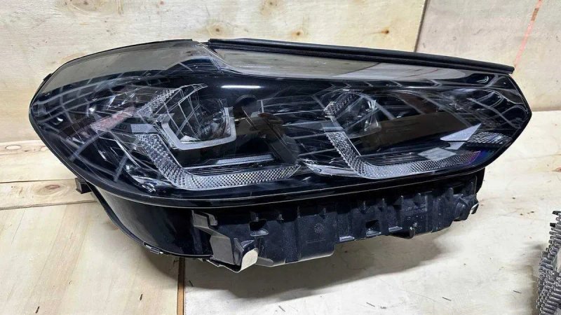 Фары Фара Фари BMW X3 LCI X4 Shadow G01 G02 F97 F98 Full LED чорні — фото 3