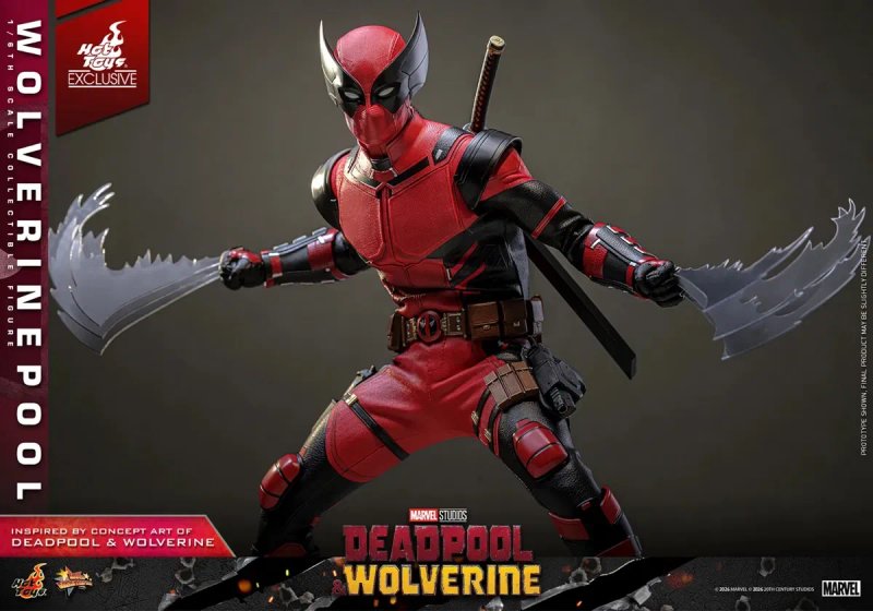 Фігурка 1/6 Hot Toys MMS857 Deadpool & Wolverine - Wolverinepool лімітований тираж 2000 одиниць — фото 6