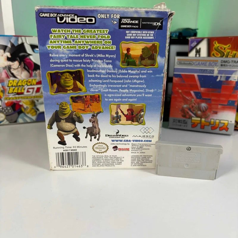 Фільм Nintendo Game Boy Advance Video DreamWorks Shrek Б/У Картридж фільм Шрек на геймбой адвенс асортимент ігри гейм бой — фото 2