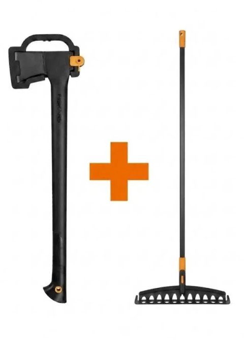 FISKARS Сокира-колун Solid A18+Граблі універсальн садові Solid