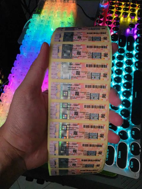 Фізичний Ключ Windows 11 pro fqc-10557 • Windows 11 Pro Sticker стікер Виндовс 11 наліпка з ключем активації • Оригінальний Ключ | віндовс 11 про oem