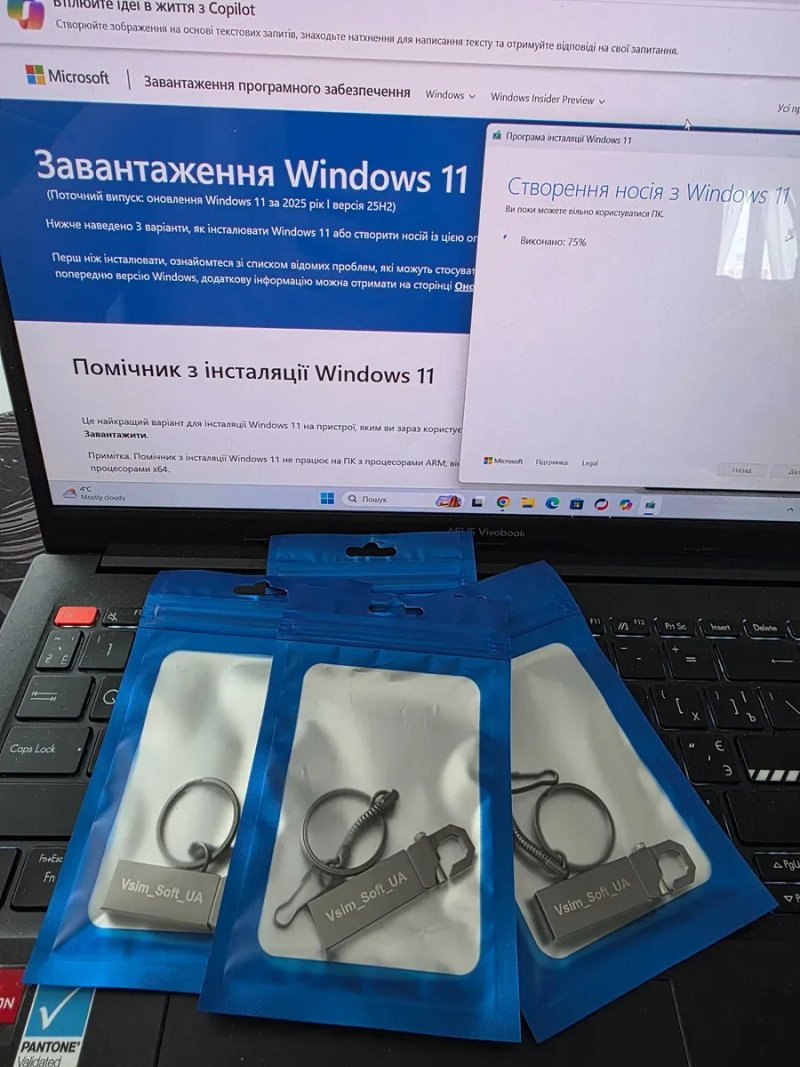• Флешка з Windows 11 Pro • Офіційний образ | Українська | Установка Завантажувальна USB флешка Віндовс 11 Про, Виндовс 10 Про, встановлення віндовс — фото 4
