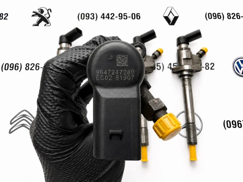 форсунки  Citroen Peugeot Ford Volvo форсунка 9657144580, 9658194180, 9659337880, 9647247280, 9658194180 Сітроен Пежо Форд Вольво — фото 4