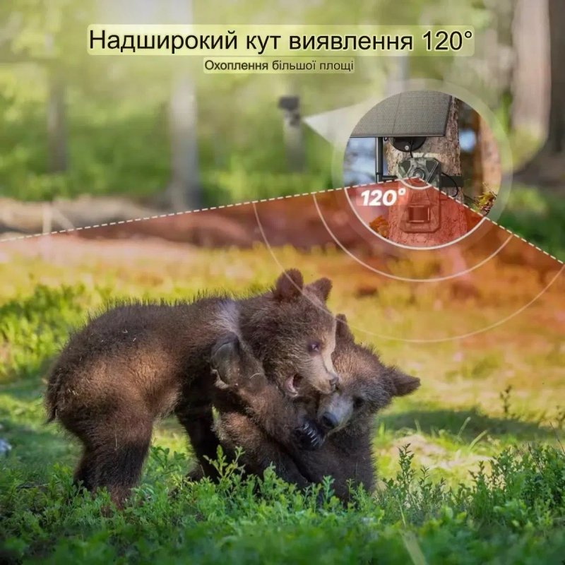 Фотопастка 4G із сонячною панеллю Mini900Pro 30 Мп 2K UCon — фото 2