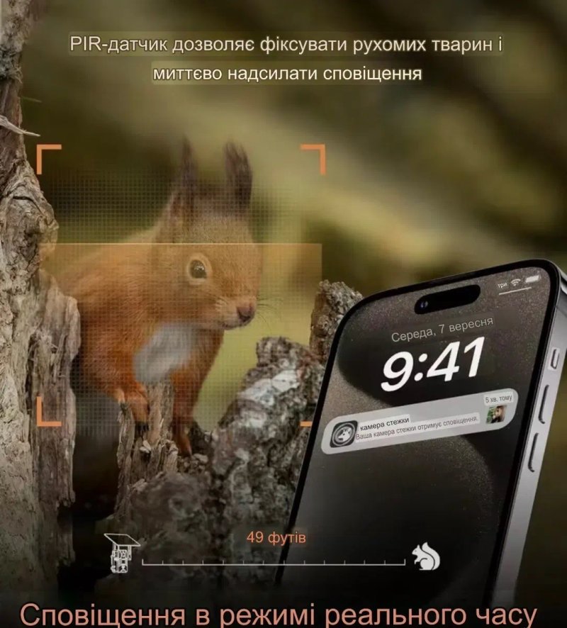 Фотопастка 4G із сонячною панеллю Mini900Pro 30 Мп 2K UCon — фото 5