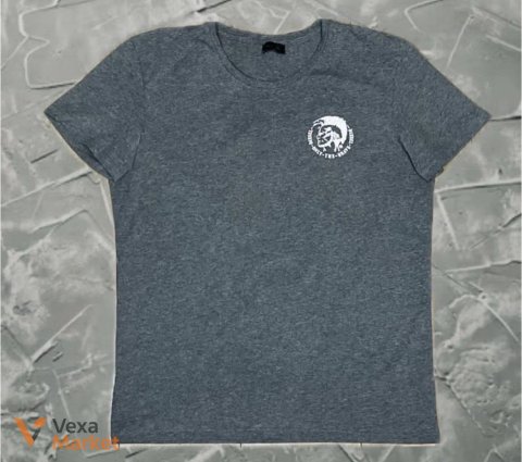 Футболка Diesel Only the Brave сіра розмір M