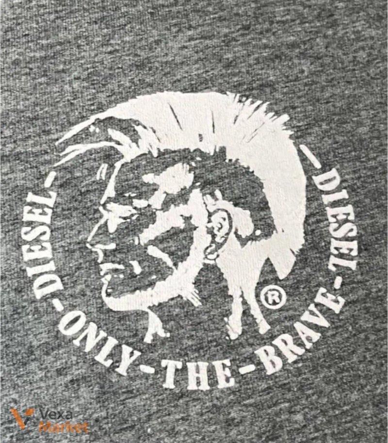 Футболка Diesel Only the Brave сіра розмір M — фото 2