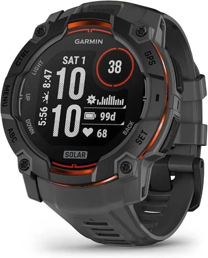 Garmin Instinct 3 50 mm Solar Black with Charcoal Band	010-02935-00 — фото 3