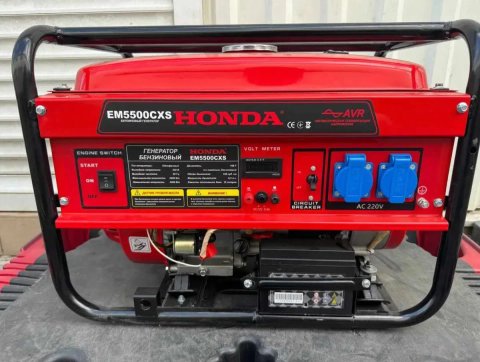 ГАЗО-БЕНЗИНОВИЙ Генератор HONDA 5.5 кВт з електростартером автозапуск EM5500CXS 5500 ват Хонда електро старт авто 5 квт газ гбо