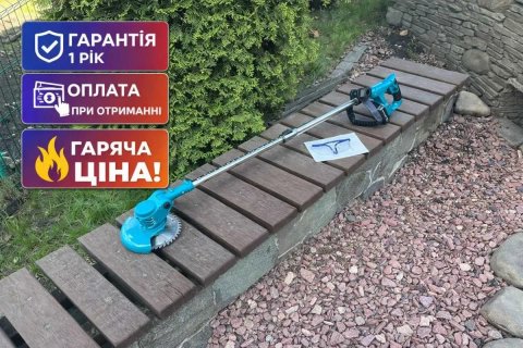 Газонокосарка електрична‼️ Коса акумуляторна‼️ Тример для трави Makita Макіта. Коса, електрокоса, електро тример
