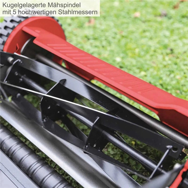 Газонокосарка Scheppach SPM400-Pro, ручна, з барабаном, ширина скошування 40 см, тиха — фото 3