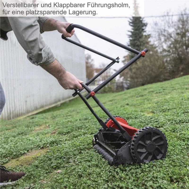 Газонокосарка Scheppach SPM400-Pro, ручна, з барабаном, ширина скошування 40 см, тиха — фото 5