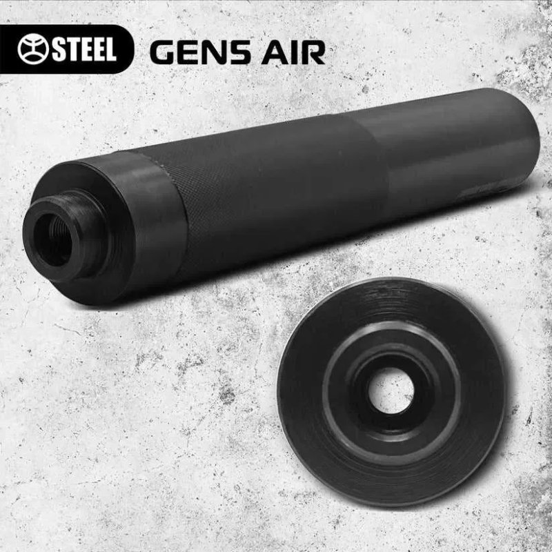 Газорозвантажений глушник Gen 5 air на АК 74, AR-15, м4А1 від тм STEEL — фото 2