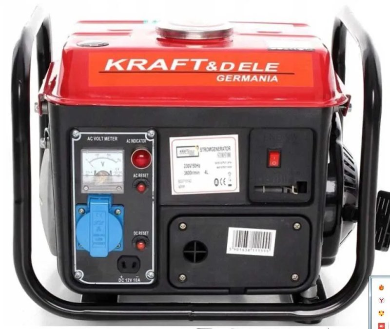 газовий Генератор бензиновый Kraft DELE KD109B бензогенератор Kraft welle — фото 2