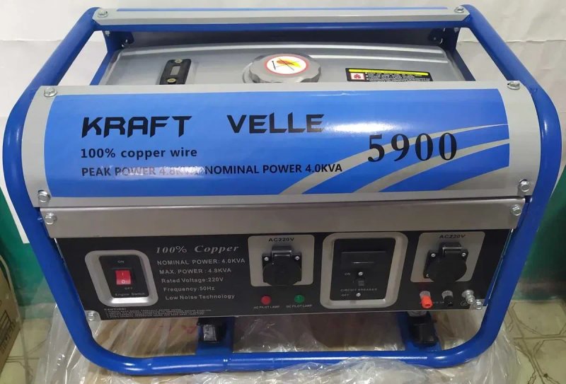 ГАЗОВИЙ KRAFTWELE KW6500 генератор бензиновий газовий Инвертор 4800wat Польща — фото 2