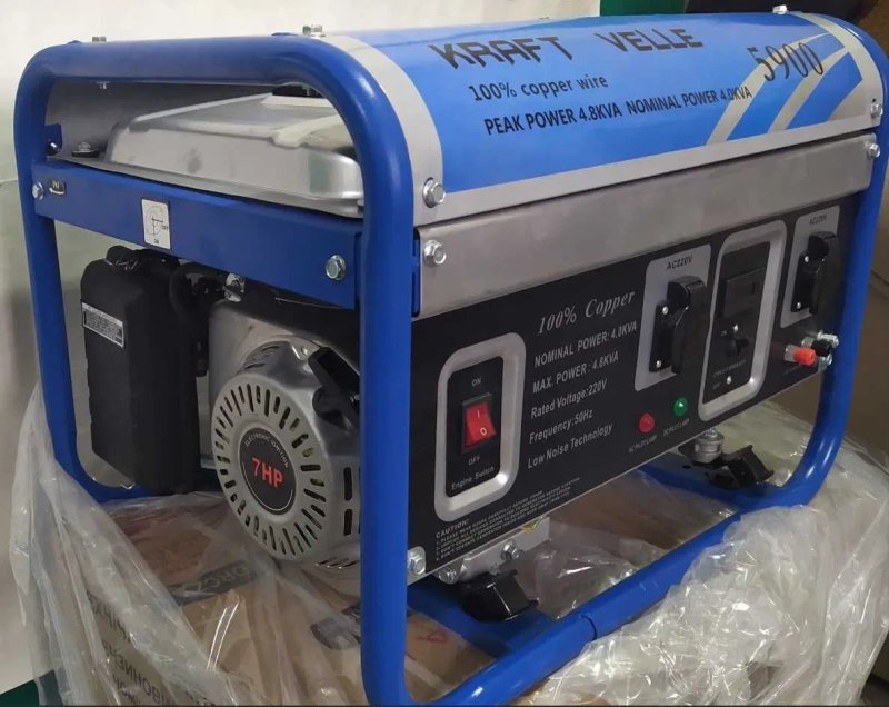 ГАЗОВИЙ KRAFTWELE KW6500 генератор бензиновий газовий Инвертор 4800wat Польща — фото 4