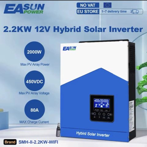 Гібридний інвертор Easun 2.2 KW 12 V WIFI