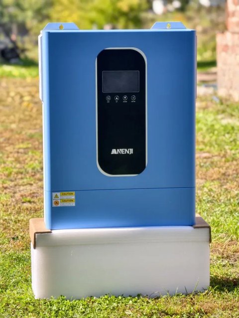 Гібридний сонячний інвертор Anenji 11KW 48V • Паралельна версія • Кольоровий дисплей