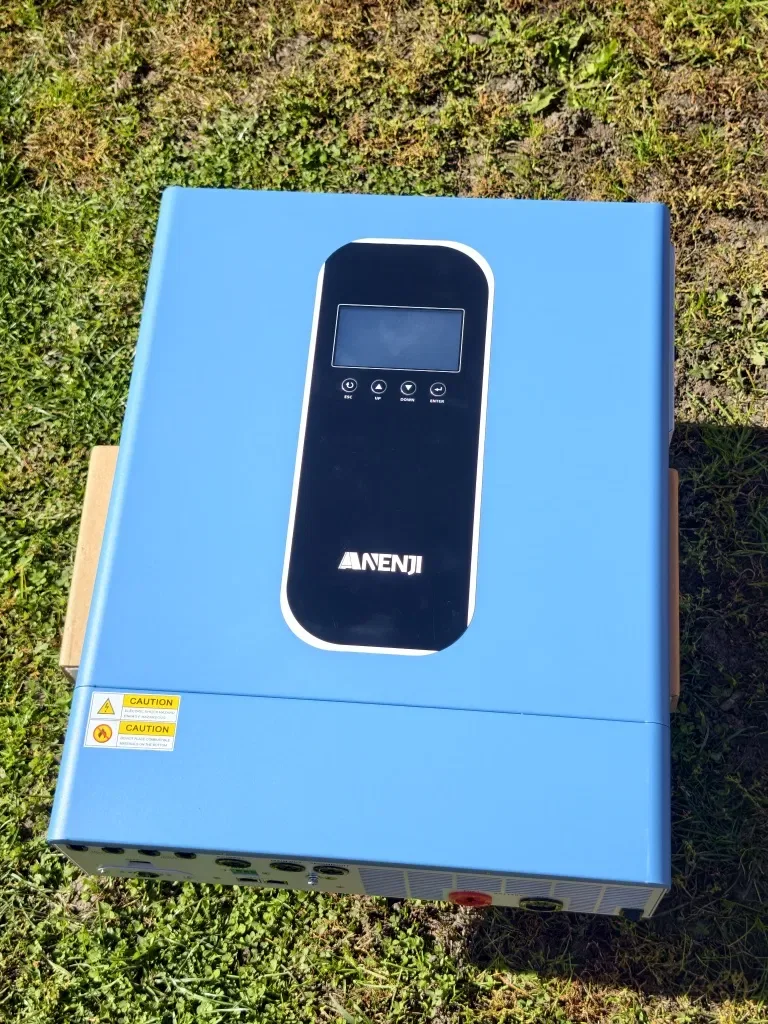 Гібридний сонячний інвертор Anenji 11KW 48V • Паралельна версія • Кольоровий дисплей — фото 2