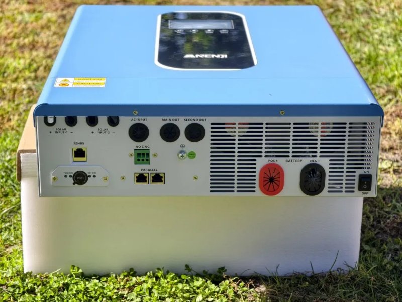Гібридний сонячний інвертор Anenji 11KW 48V • Паралельна версія • Кольоровий дисплей — фото 6